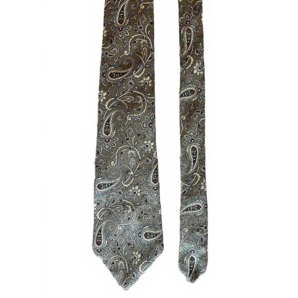Oscar de la Renta Couture Paisley Silk Tie